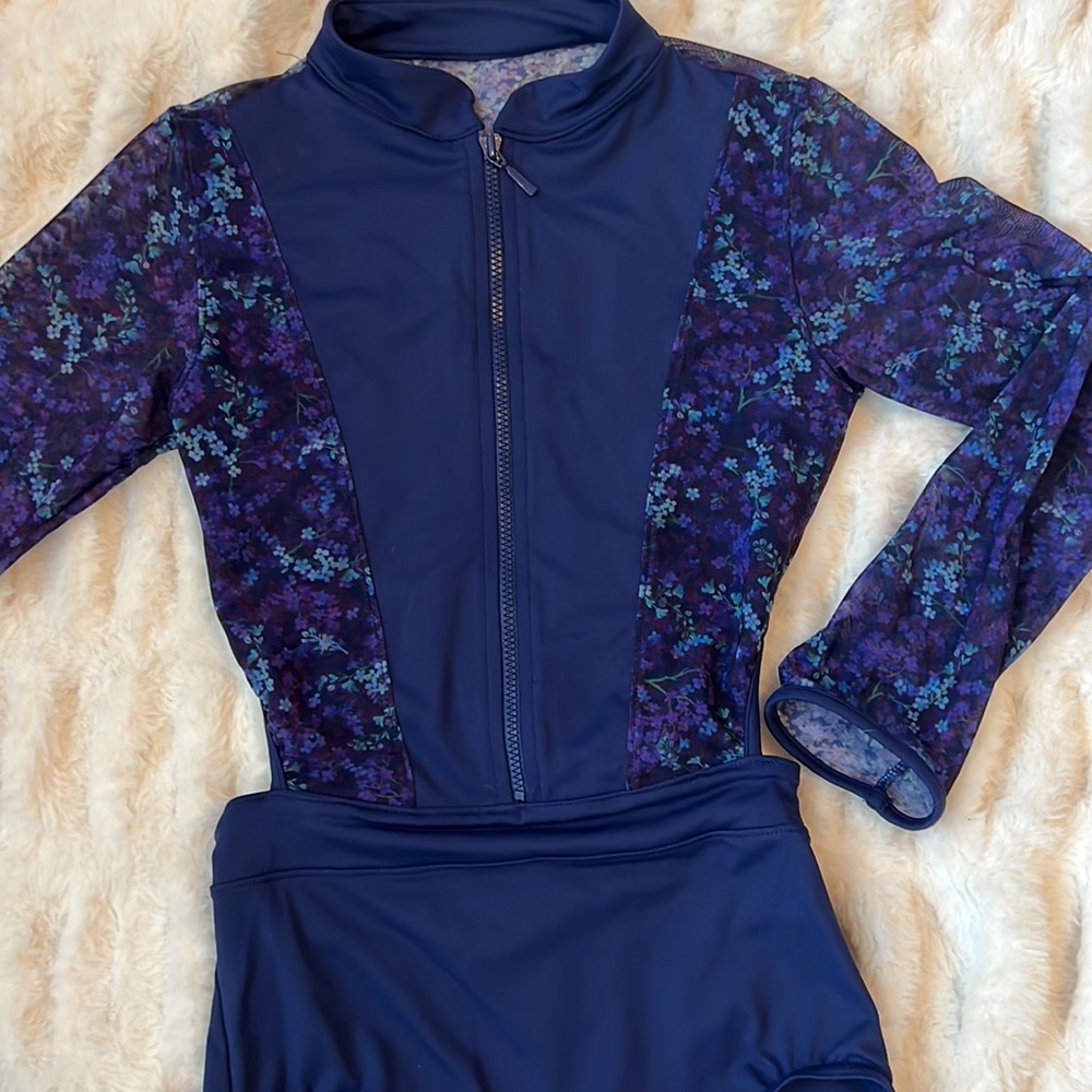 Bloch Blue and floral Leo